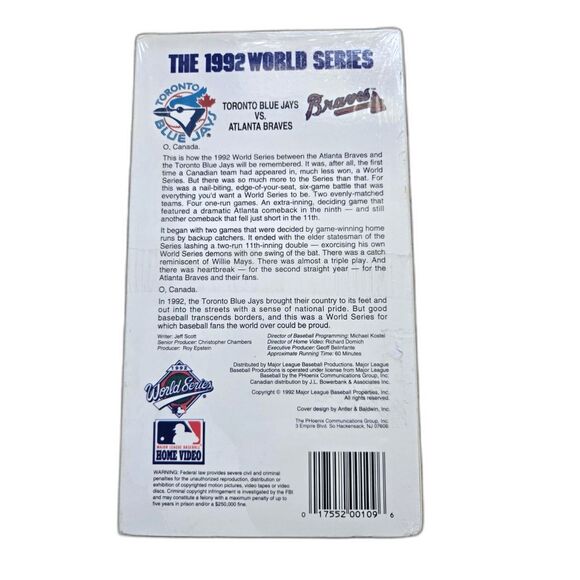 Official Toronto Blue Jays World Series VHS Set 1992 & 1993 MLB Baseball - Picture 4 of 8